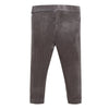 Girls Grey Velour Leggings