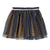 Girls Gold and Navy Fancy Tulle Skirt