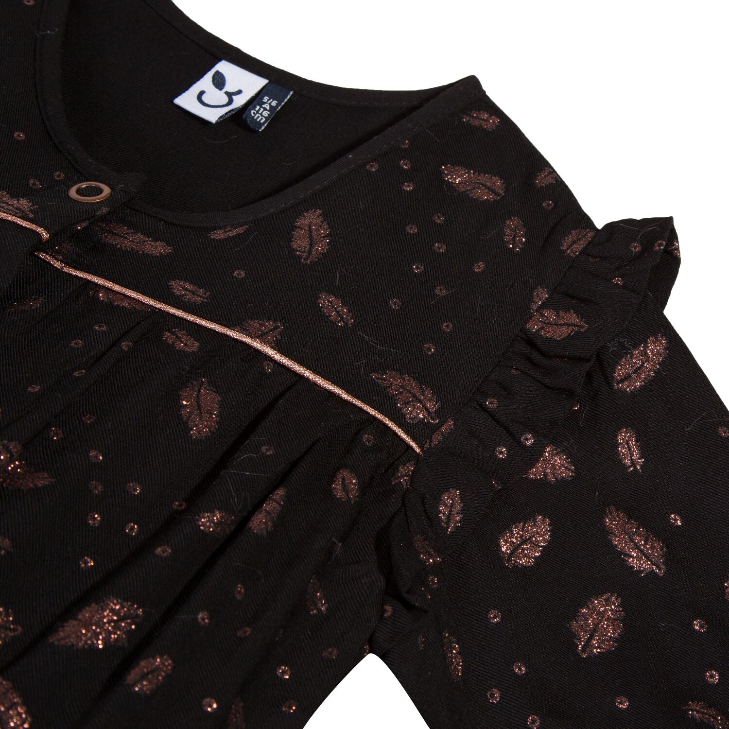 Girls Bronze Leaves Jumpsuit