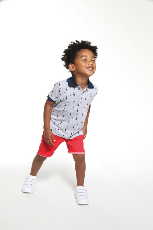 Baby & Toddler Bowling Pin Print Polo Shirt