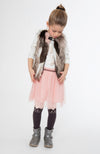 Girls Pink Petticoat Skirt With Tule