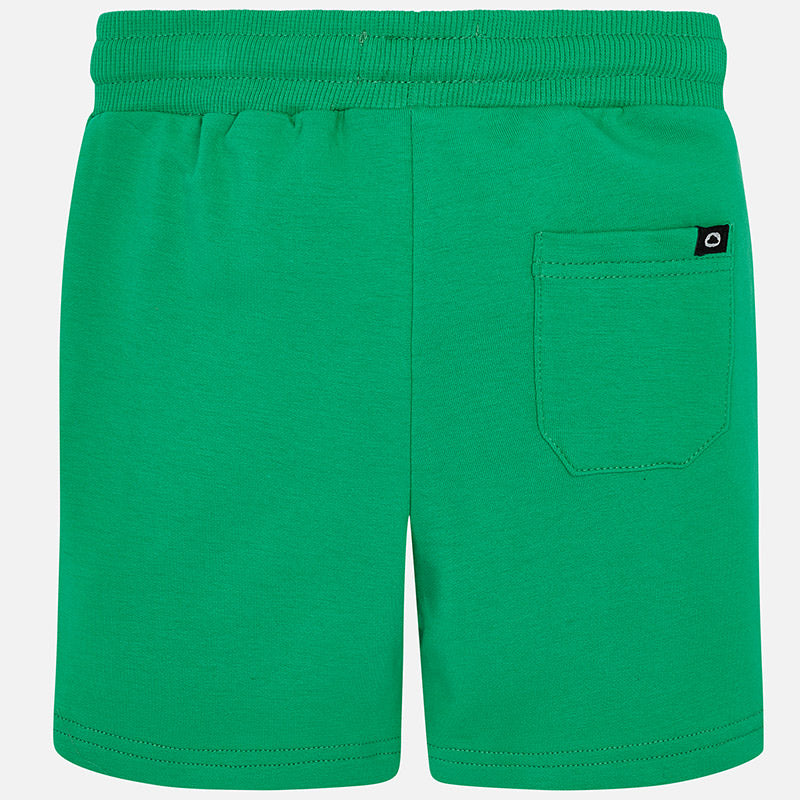 Basic Sporty Soft Green Fleece Short