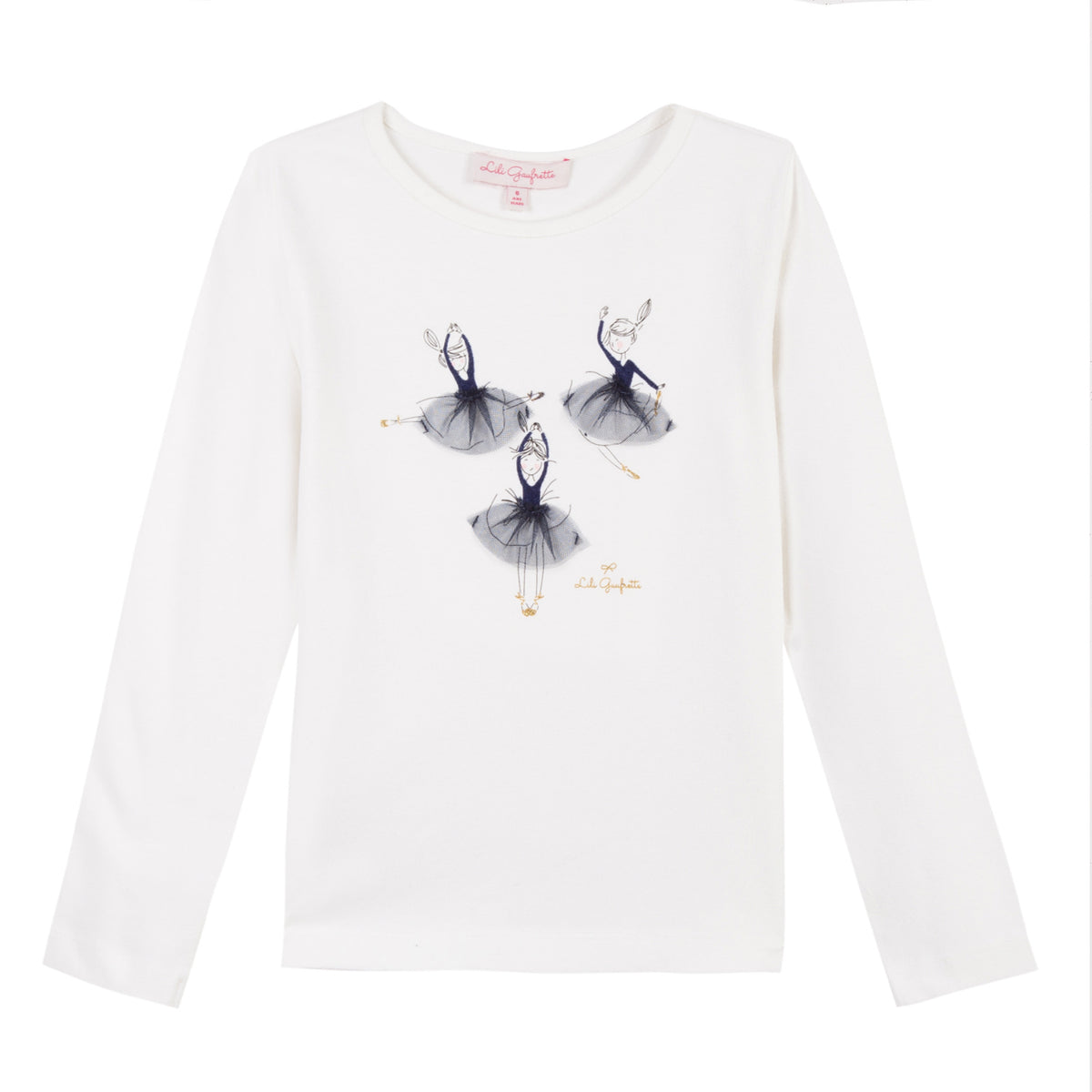 ignorere scarp raket Girls Ballerina Printed T-Shirt | Lili Gaufrette | House of Sofella
