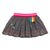 Girls Grey Owl Velours Skirt