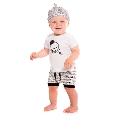 Baby Boys Top & Short Set With Octopus Print