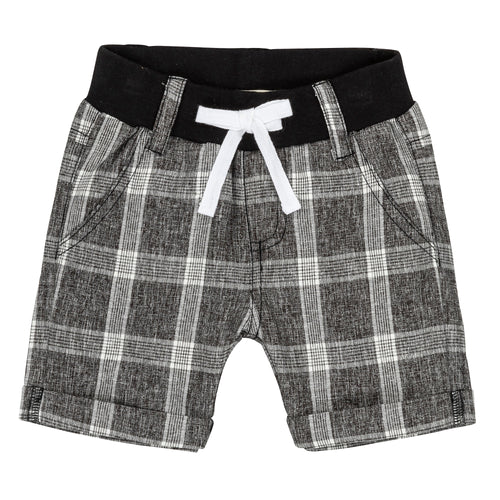 Boys Plaid Bermuda Shorts