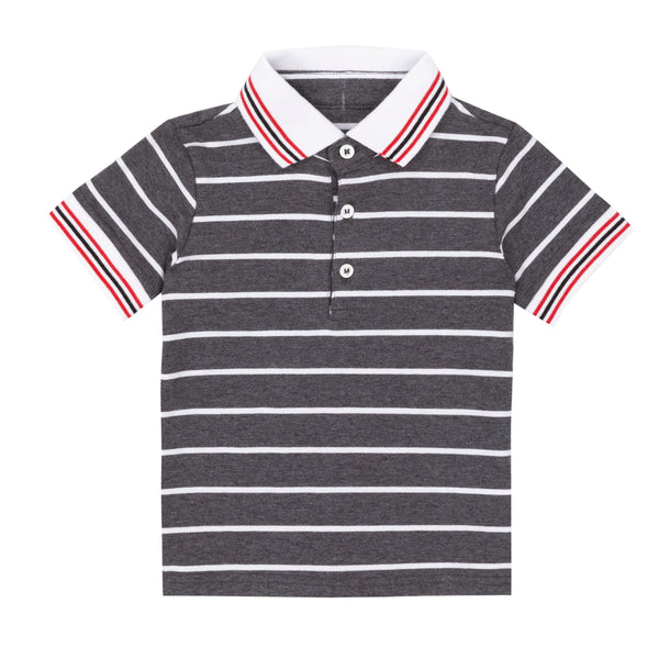 Boys Jersey Polo T-Shirt | Deux Par Deux | House of Sofella