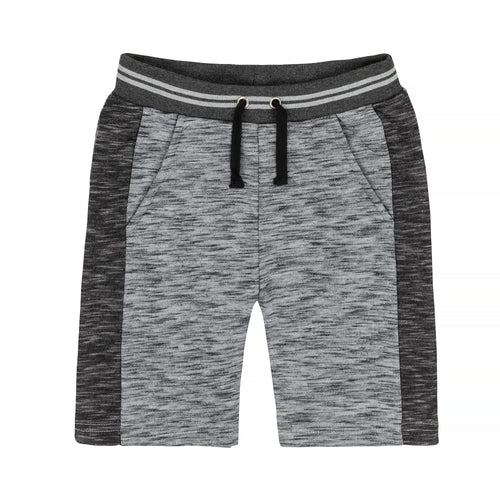 Boys Grey Mix French Terry Bermuda Shorts