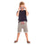 Boys Navy T-Shirt With Palm Tree Print