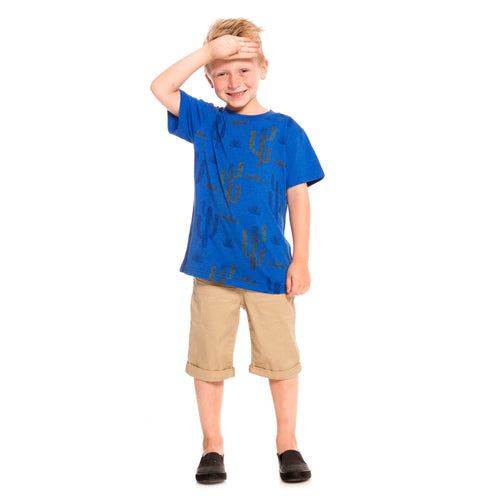 Boys Canvas Bermuda Shorts