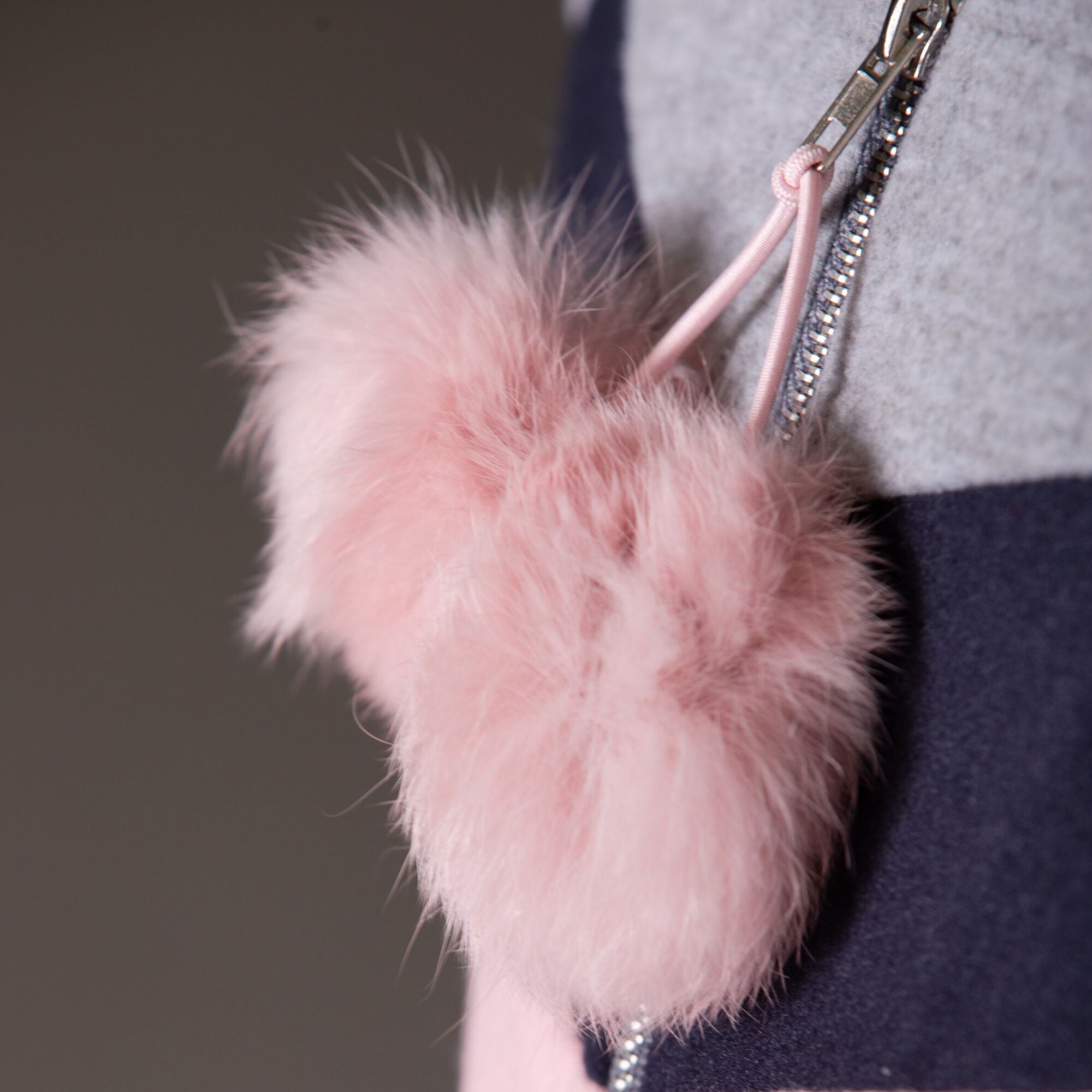 Girls Grey Felt Bomber Cardigan