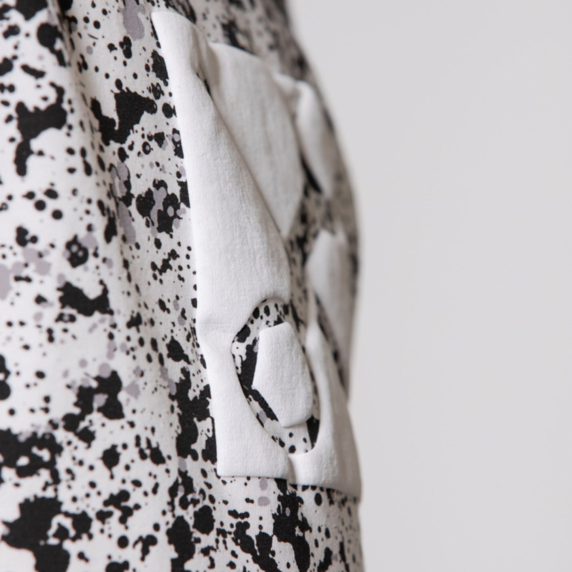 Boys Long Sleeve Black and White Top