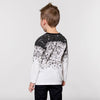 Boys Long Sleeve Black and White Top