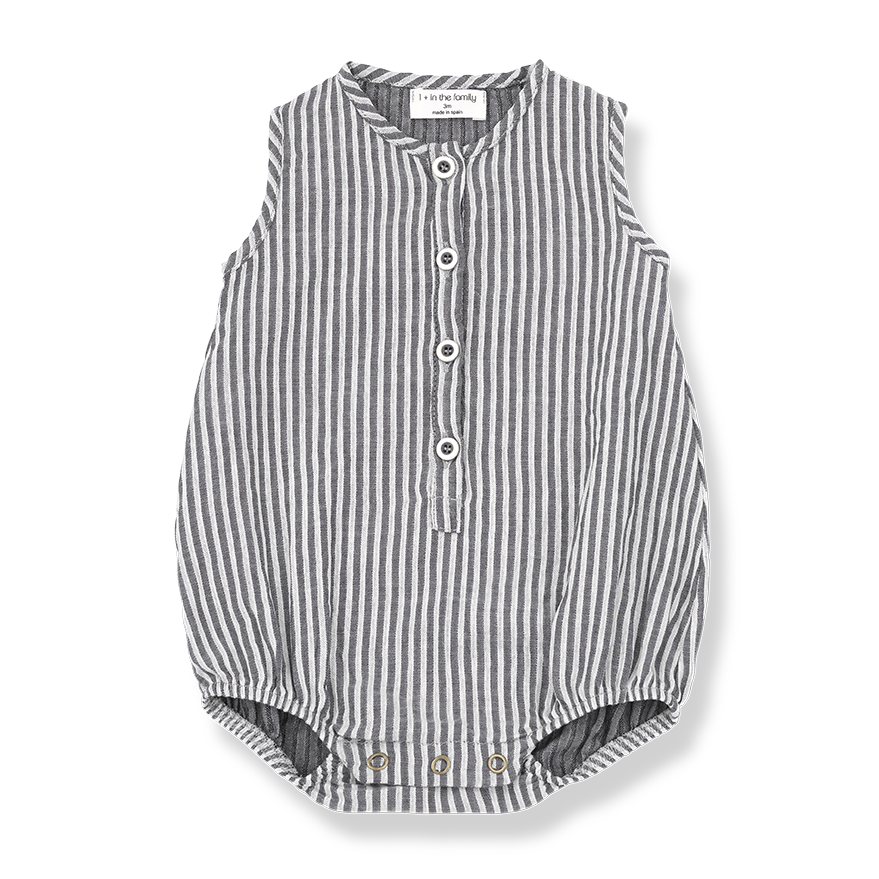 Baby Unisex Striped Romper
