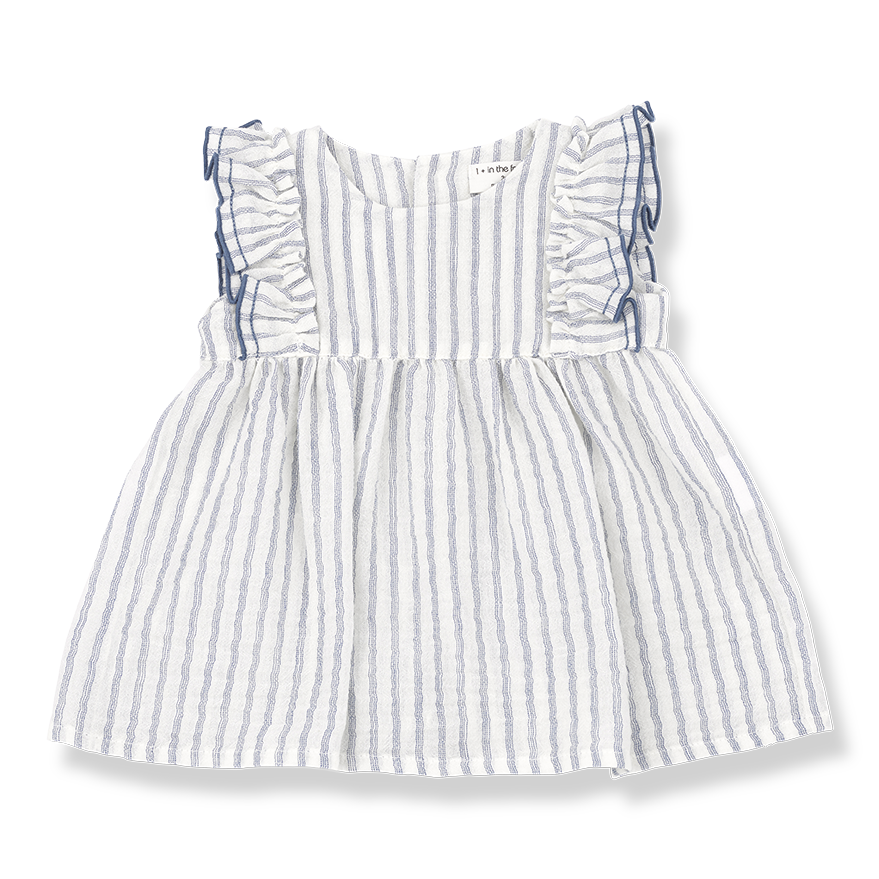 Baby Girls Striped Cotton Dress