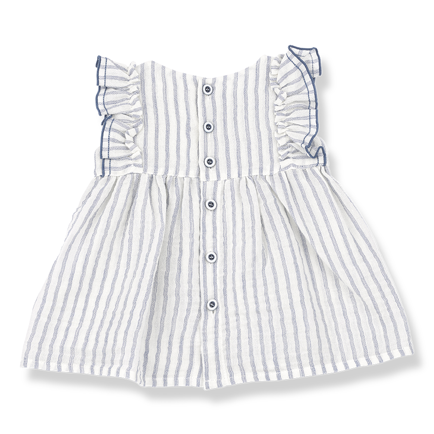 Baby Girls Striped Cotton Dress