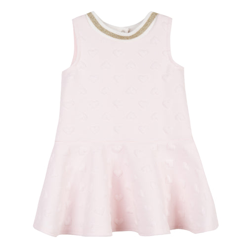 Baby & Toddler Girls Heart Embossed Dress