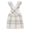 Girls Pink Plaid Jumper Dress