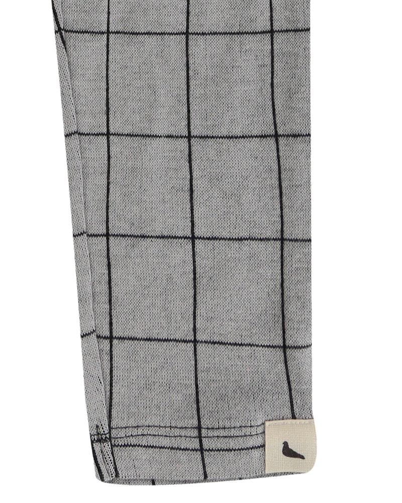 Unisex Jacquard Checkered Leggings