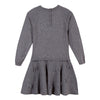 Girls Grey Knit Dress With Bows