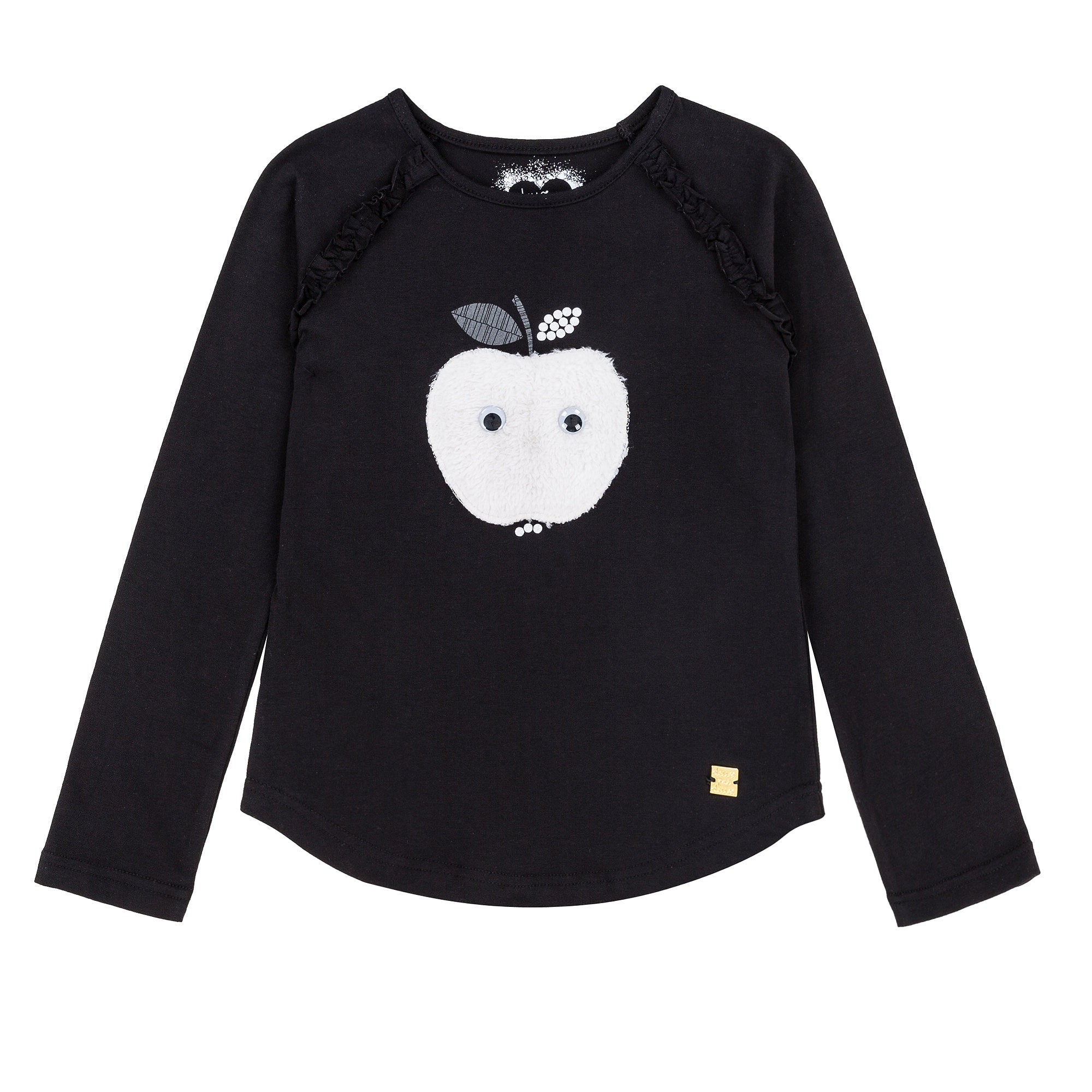 Girls White Apple T-Shirt