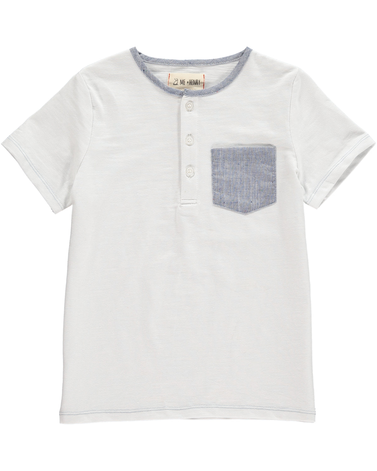 Boys Cotton White T-Shirt