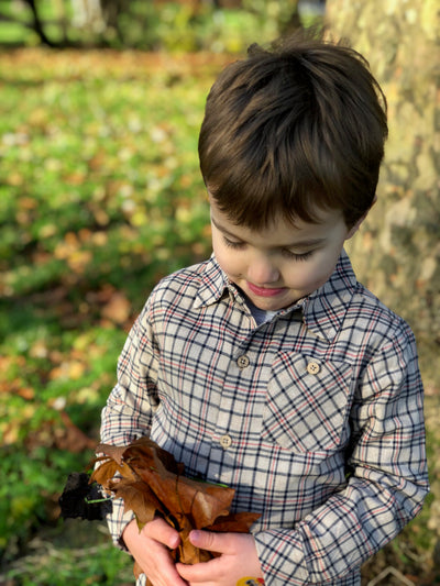 Boys Woven Plaid Shirt