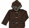 Boys Brown Hooded Coat