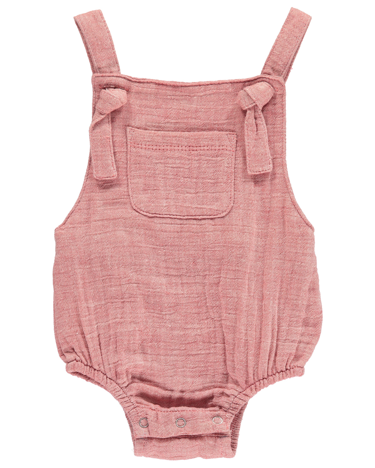 Baby Boys Woven Knotted Bubble Romper