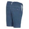 Jean Bourget blue cotton interlock bermuda has a very urban denim effect.