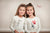 Girls Ivory Heart Balloon Graphic Long Sleeve