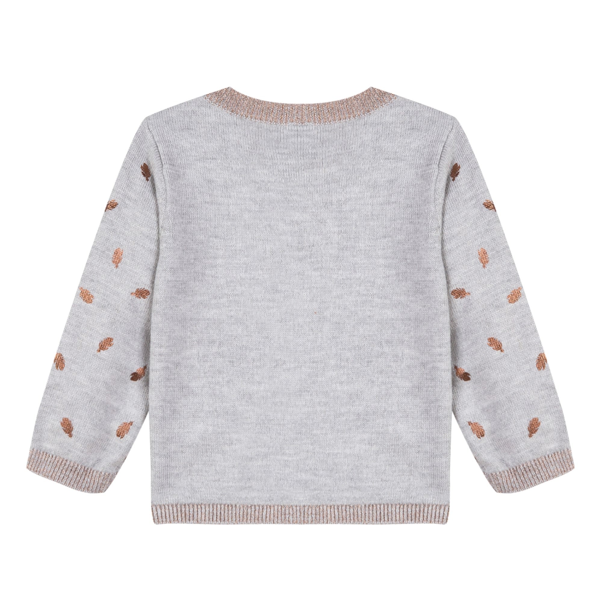 Baby & Toddler Girls Beige Knit Cardigan With Bows