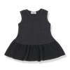 Baby Girls Ribbed Cotton Terry Cloth Dress