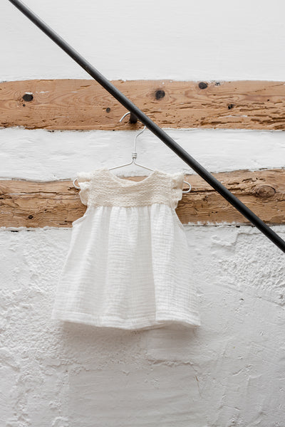 Baby Girls Organic Cotton Waffle Dress