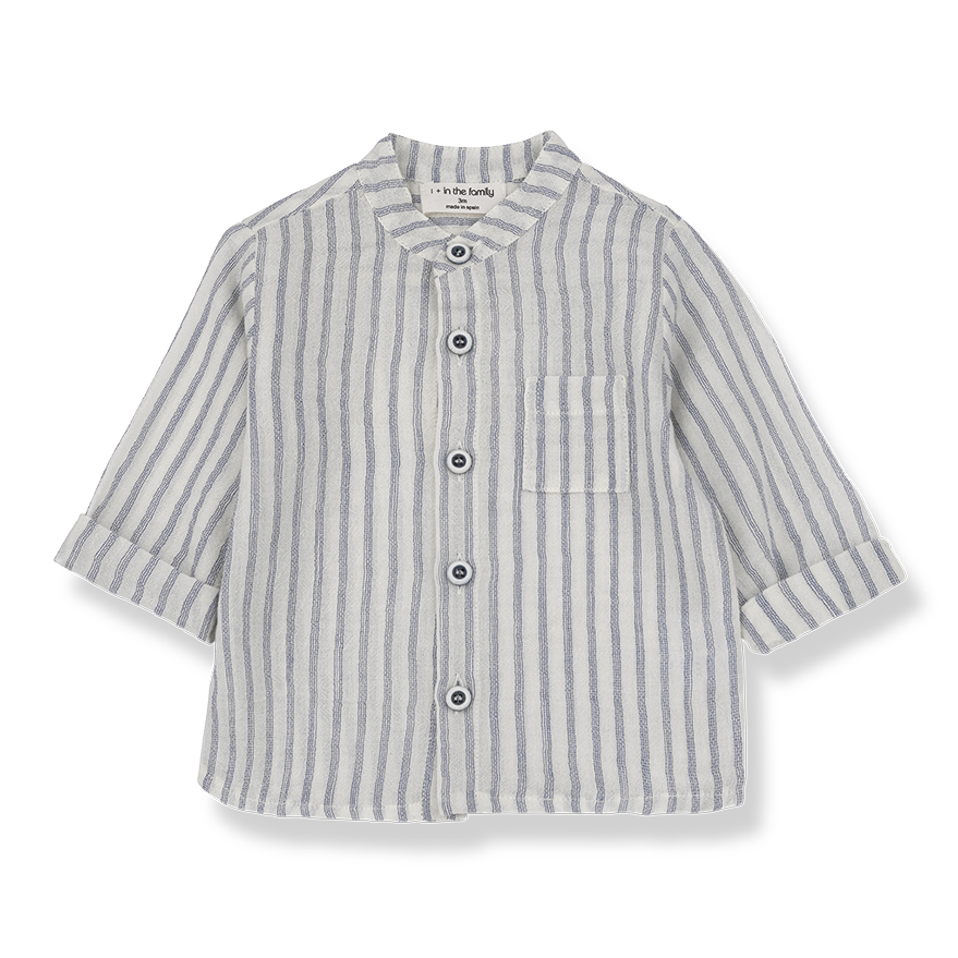 Baby Boys Striped Cotton Shirt