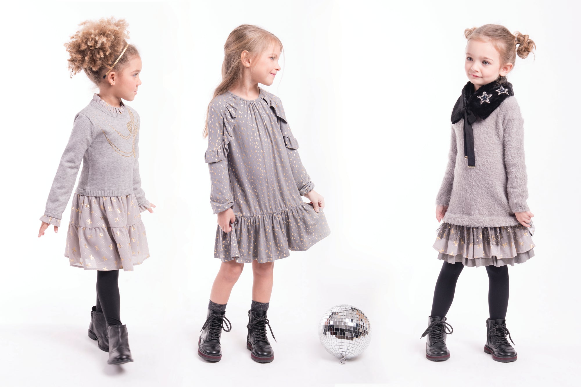 Girls Chiffon Sweater Dress