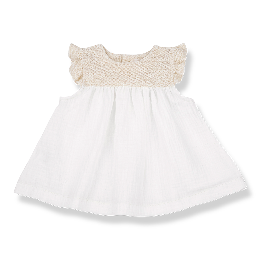 Baby Girls Organic Cotton Waffle Dress