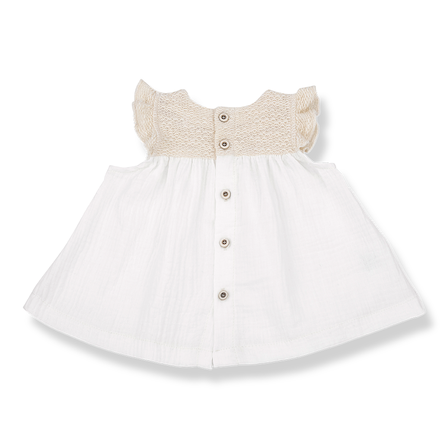 Baby Girls Organic Cotton Waffle Dress