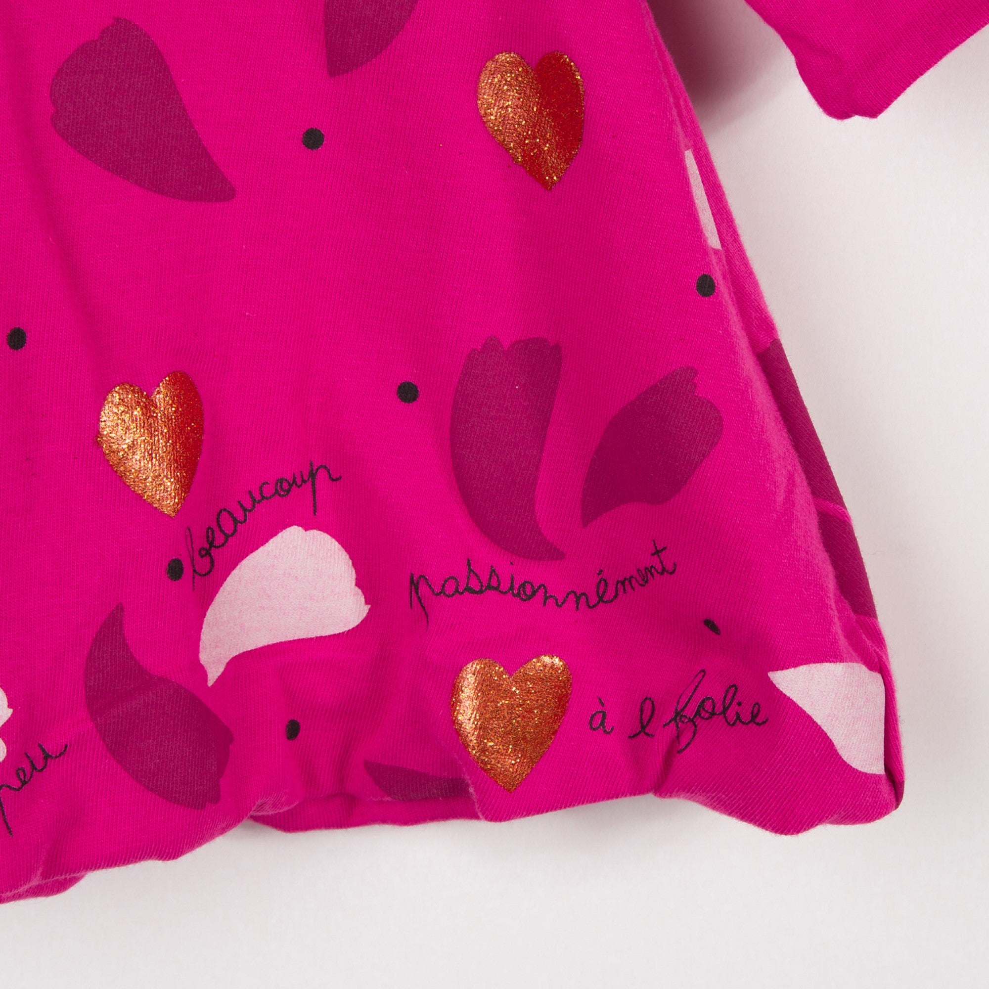 Baby Girls Fuchsia Cotton Bubble Dress