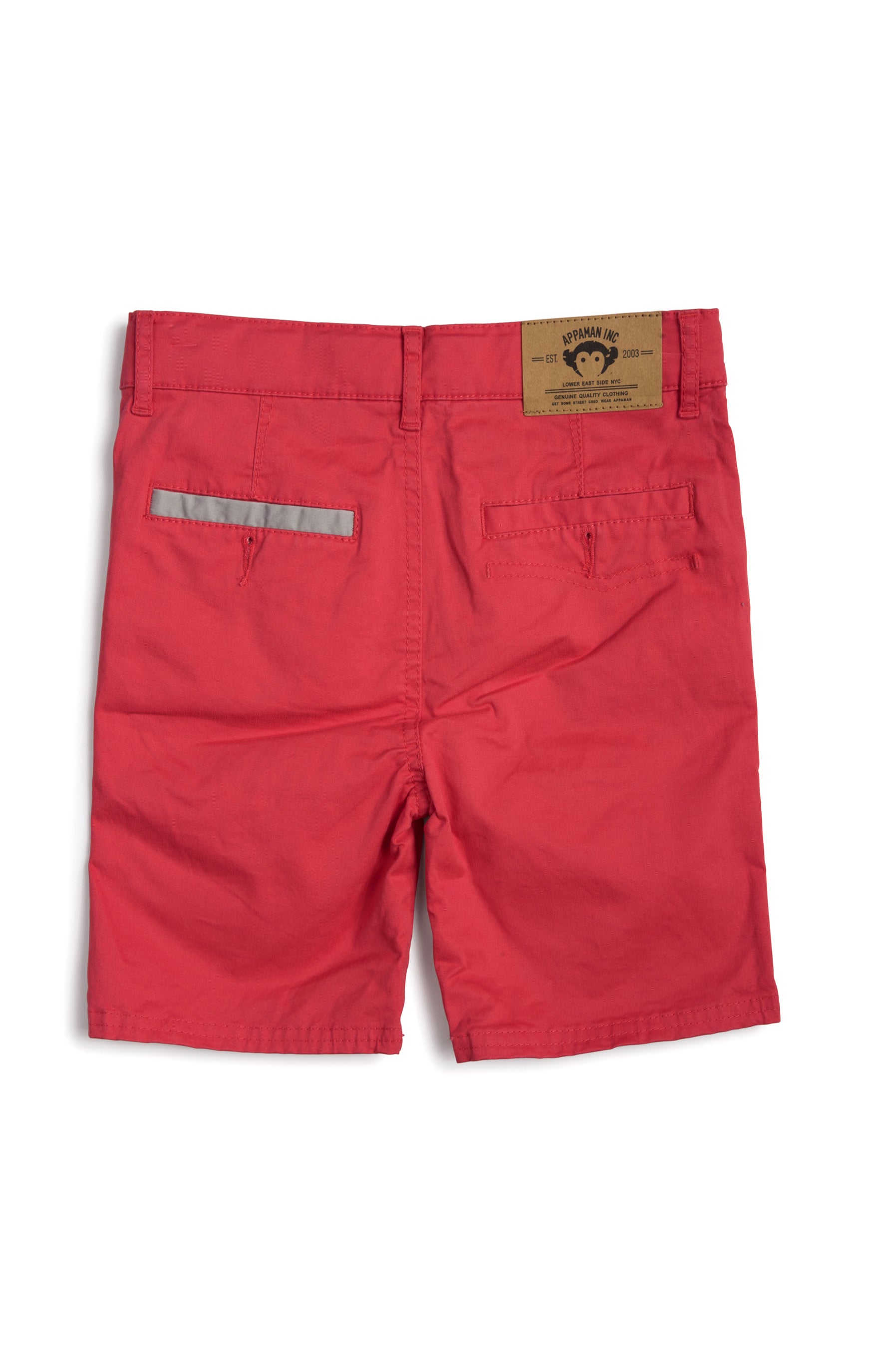 Boys red chino shorts store