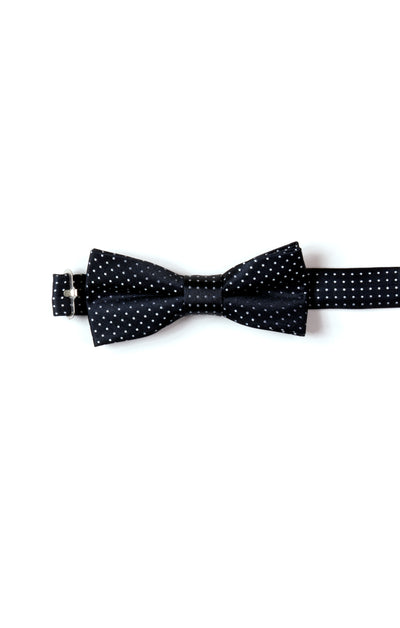 Navy Dot Bow Tie