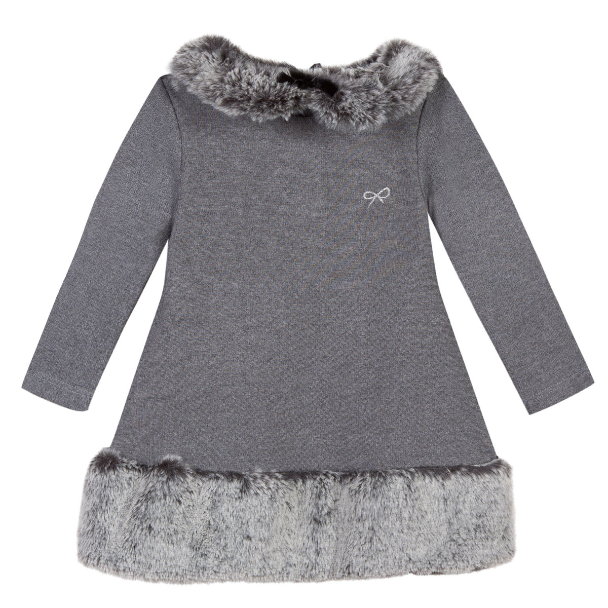 grey fur dress Nana Jacqueline | Lina Fur Dress (Final Sale) | Women's Grey Mini dresses