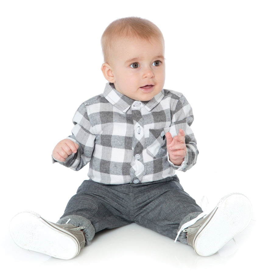 Baby Boys Dark Grey Joggers