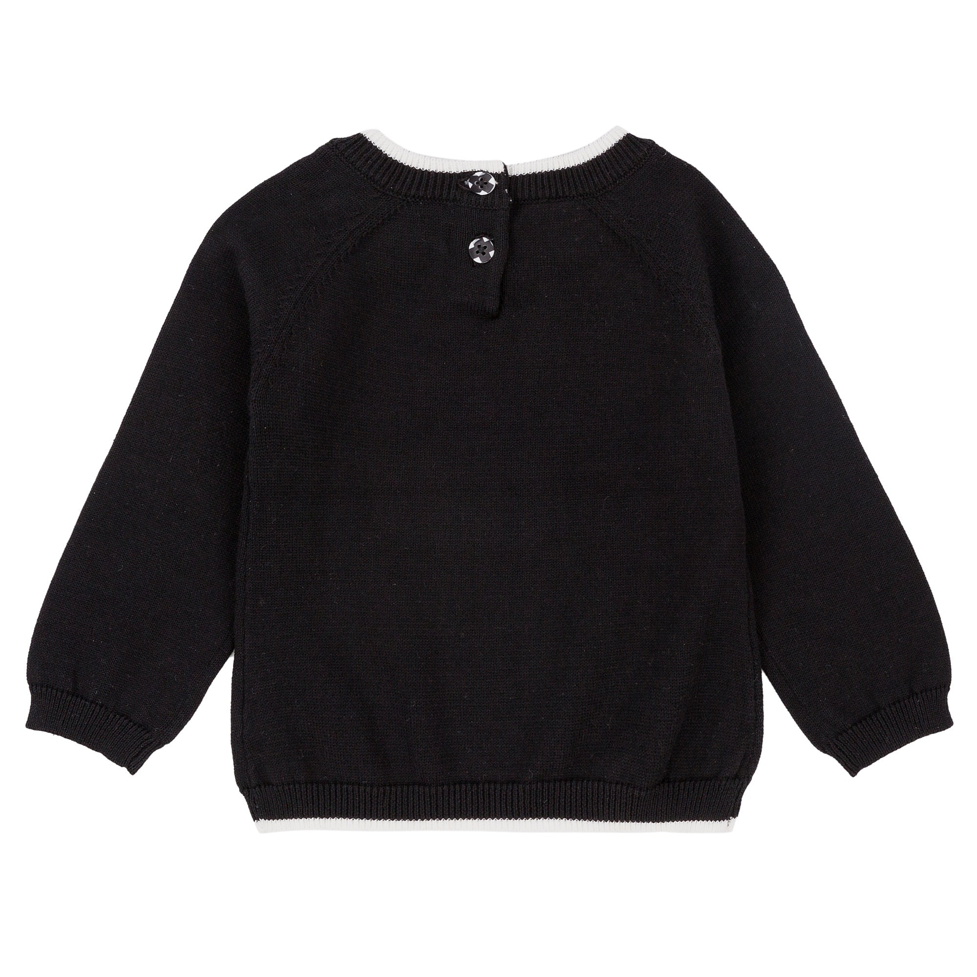 Boys Black Dino Sweater