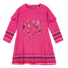 Girls Pink Brushed Knit Jersey Dress