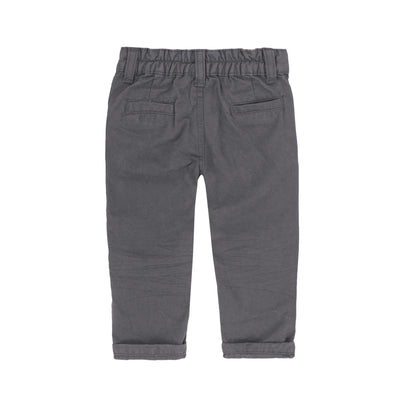 Boys Grey Basic Twill Pant