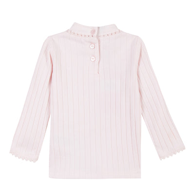 Baby & Toddler Girls Ribbed Ivory Top